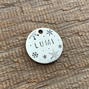 The 'Snowflake' Themed Pet Tag
