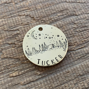 The 'Outdoor Camping' Theme Pet Tag