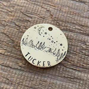 The 'Outdoor Camping' Theme Pet Tag