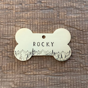 The 'Mountain Range' Pet Tag