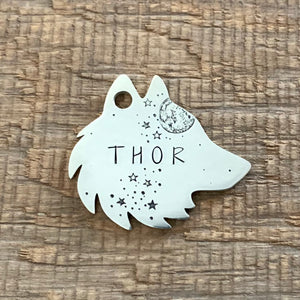The 'Thor' Wolf Pet Tag