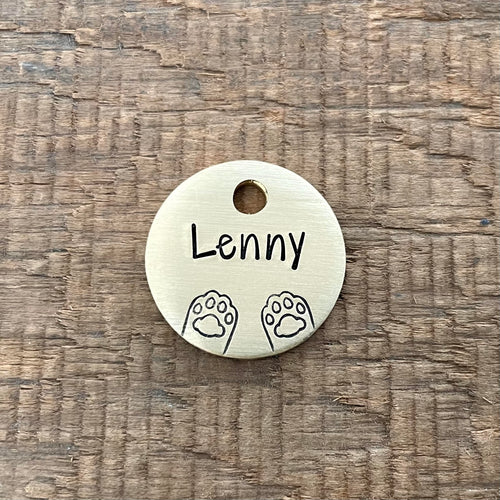 The 'Paws Up' Design Pet Tag
