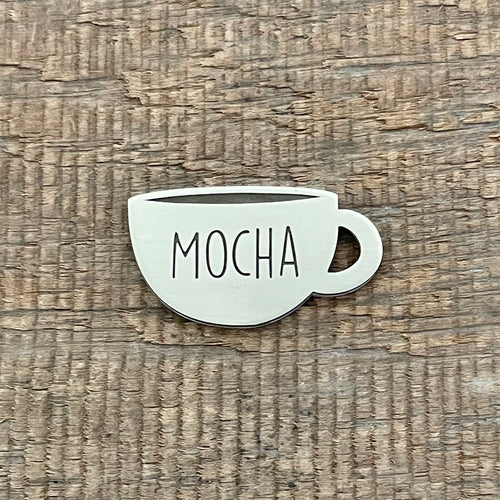 The 'Coffee Cup' Shaped Pet Tag