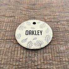Load image into Gallery viewer, The &#39;Oak Leaf&#39; Light Pet Tag