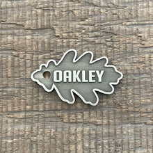 Load image into Gallery viewer, pet tag shaped as oakleaf