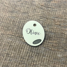 Load image into Gallery viewer, The &#39;Olive&#39; Shaped Pet Tag