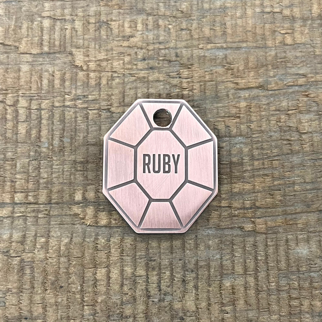 Ruby Jewel Pet ID Tags