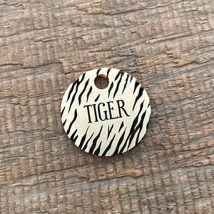 The 'Tiger Print' Pet Tag