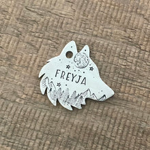 Load image into Gallery viewer, The &#39;Freyja&#39; Wolf Pet Tag