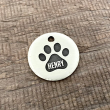 Load image into Gallery viewer, The &#39;Paw Print&#39; Design Pet Tag
