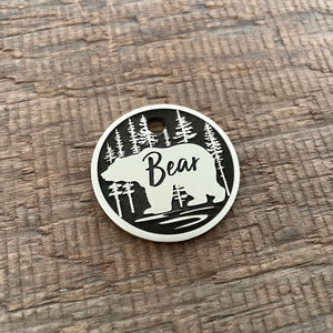 The 'Bear' Design Pet Tag