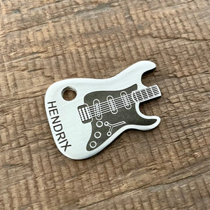 The 'Hendrix' Guitar Pet Tag